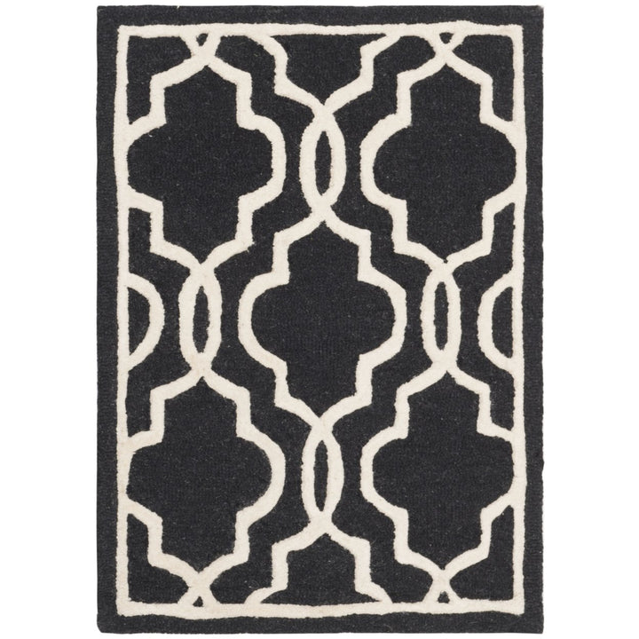 SAFAVIEH Cambridge CAM131E Handmade Black / Ivory Rug Image 8