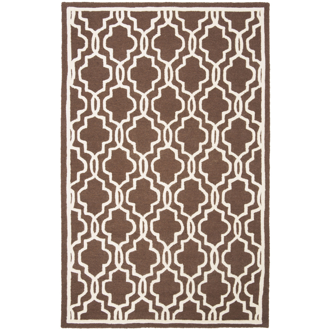 SAFAVIEH Cambridge CAM131H Dark Brown / Ivory Rug Image 5