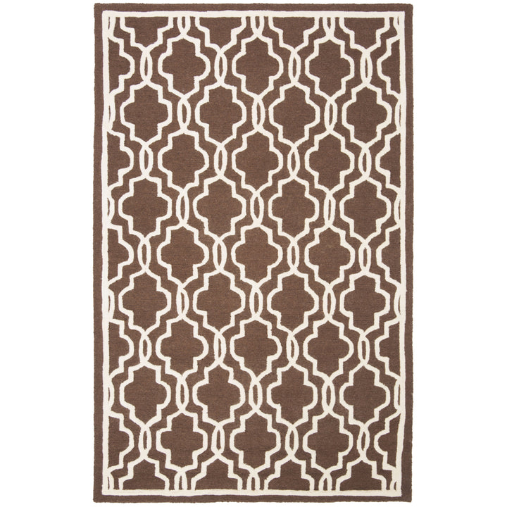 SAFAVIEH Cambridge CAM131H Dark Brown / Ivory Rug Image 5