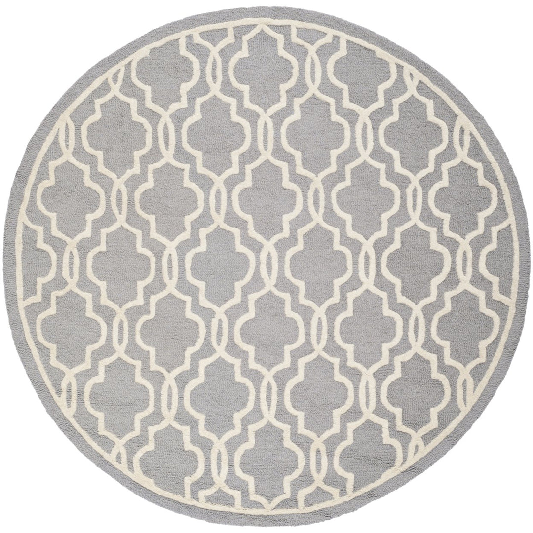 SAFAVIEH Cambridge CAM131D Handmade Silver /Ivory Rug Image 4