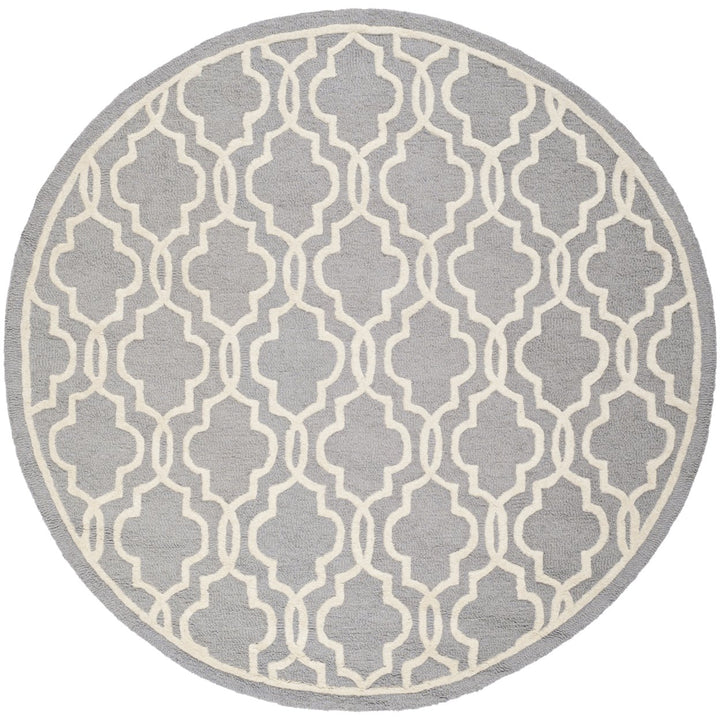 SAFAVIEH Cambridge CAM131D Handmade Silver /Ivory Rug Image 4