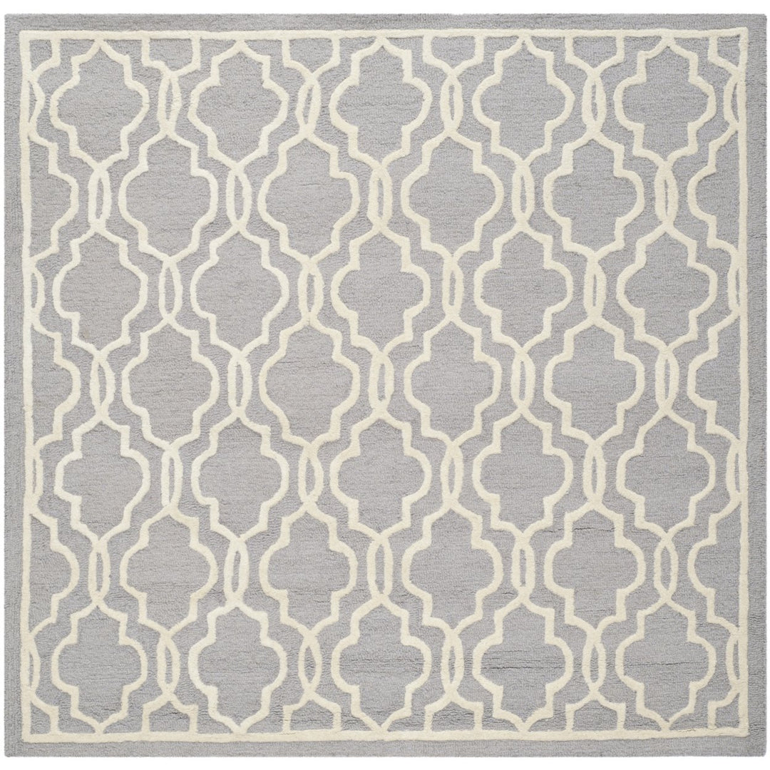 SAFAVIEH Cambridge CAM131D Handmade Silver /Ivory Rug Image 6