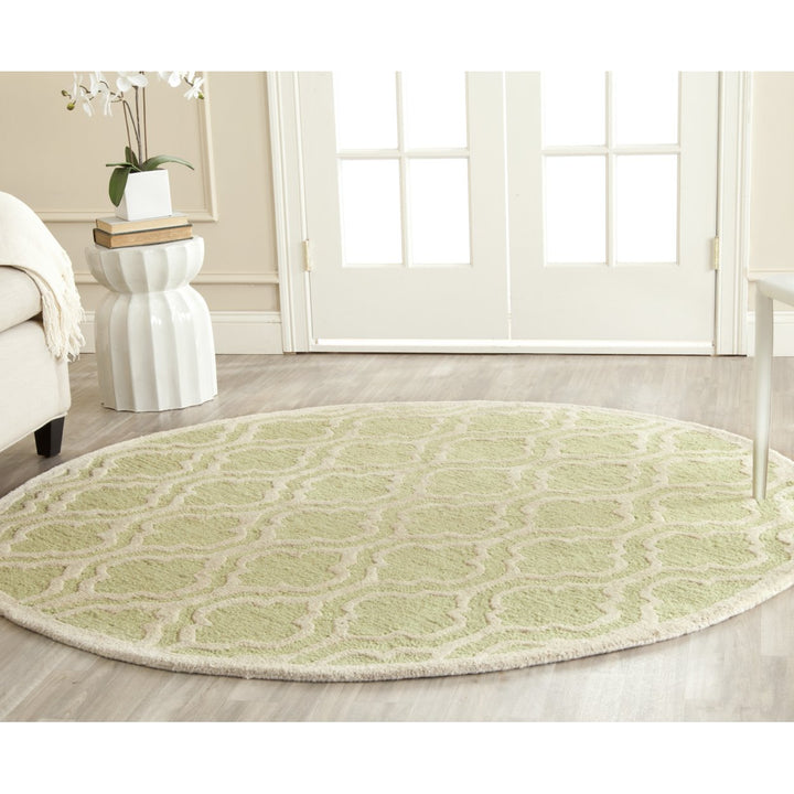 SAFAVIEH Cambridge CAM132B Light Green / Ivory Rug Image 2