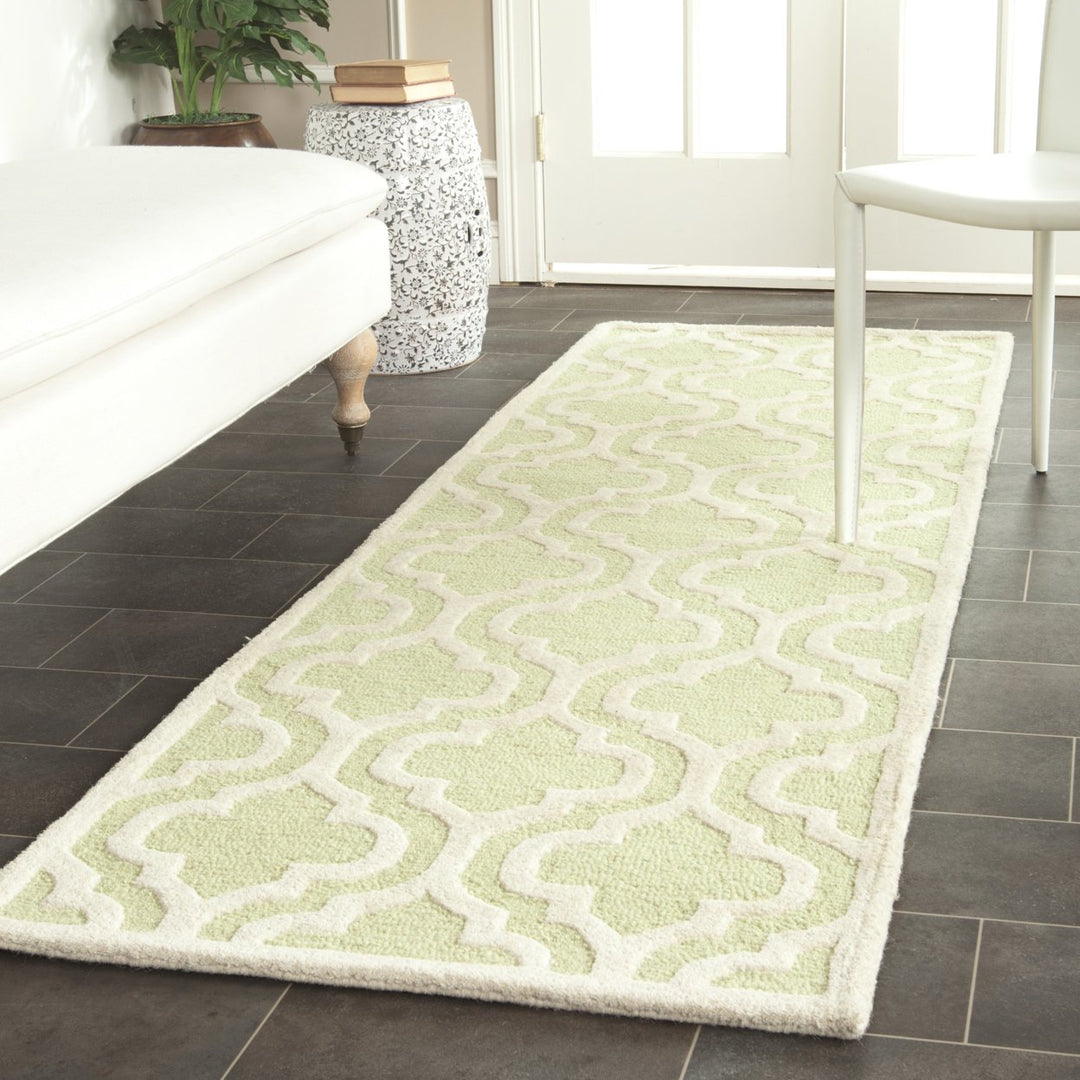 SAFAVIEH Cambridge CAM132B Light Green / Ivory Rug Image 3