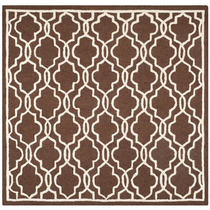 SAFAVIEH Cambridge CAM131H Dark Brown / Ivory Rug Image 8