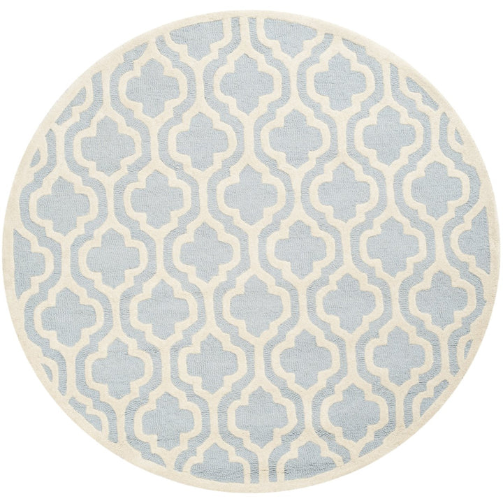 SAFAVIEH Cambridge CAM132A Light Blue / Ivory Rug Image 1