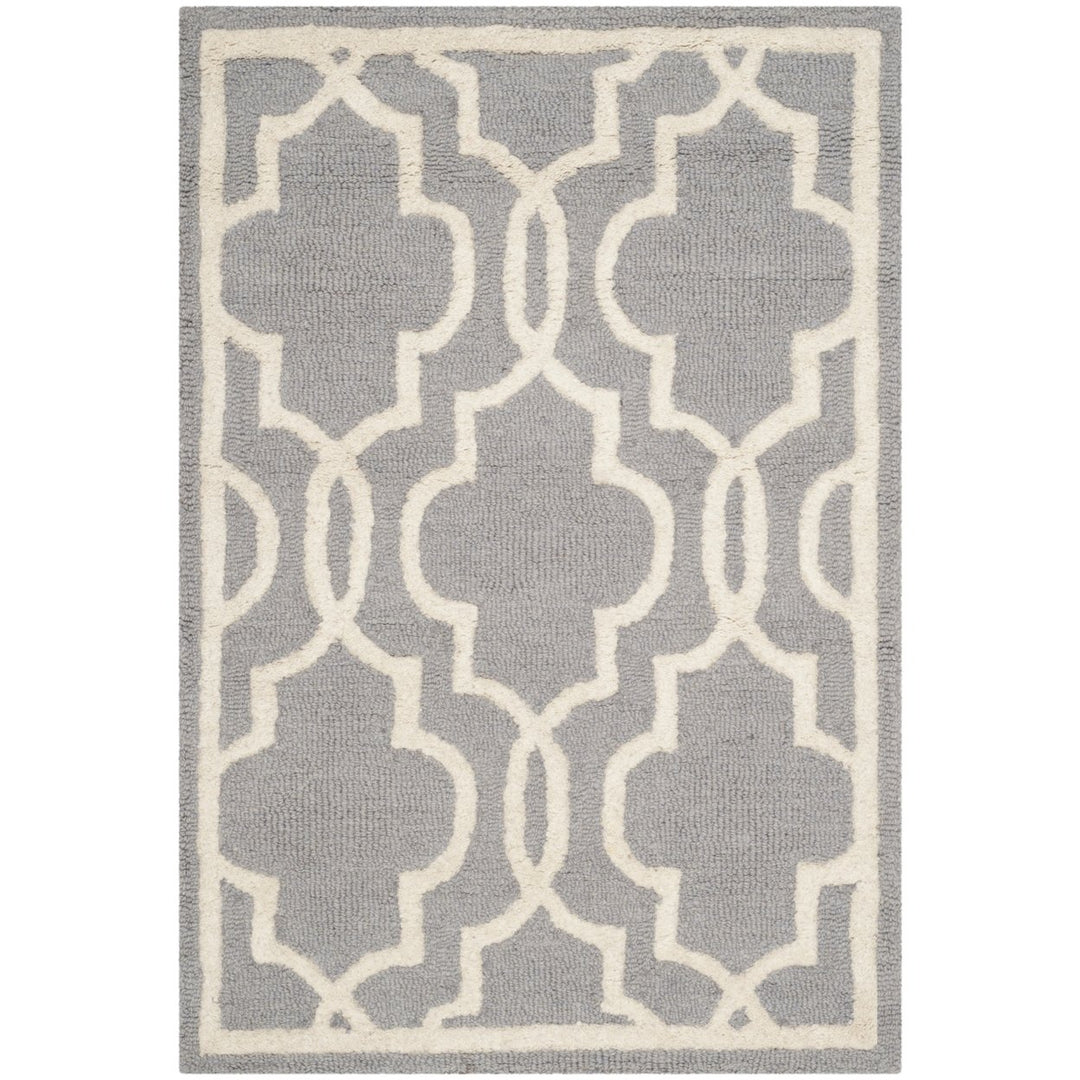 SAFAVIEH Cambridge CAM131D Handmade Silver /Ivory Rug Image 8