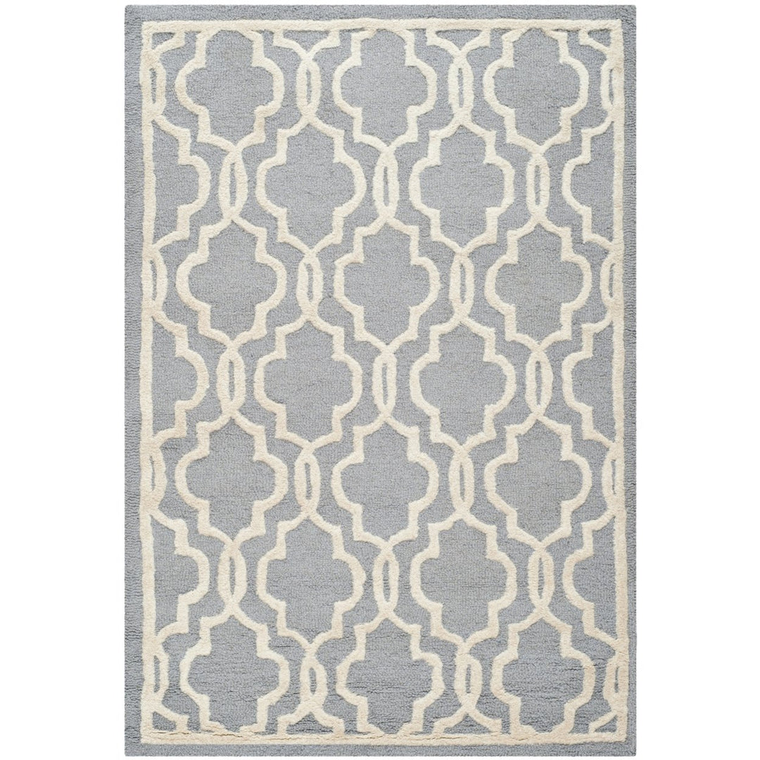 SAFAVIEH Cambridge CAM131D Handmade Silver /Ivory Rug Image 10