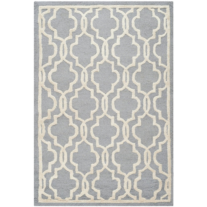 SAFAVIEH Cambridge CAM131D Handmade Silver /Ivory Rug Image 10