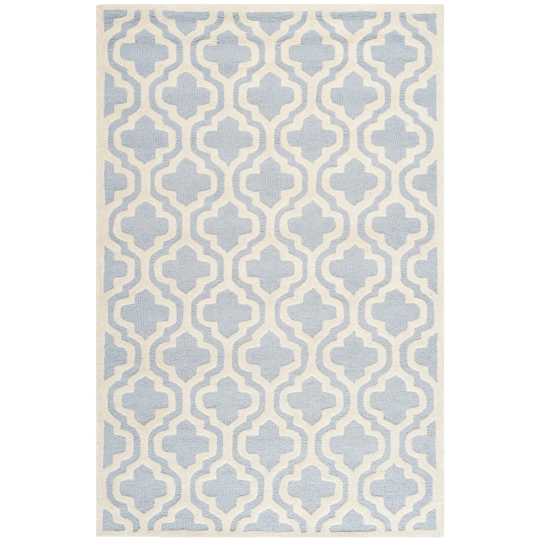 SAFAVIEH Cambridge CAM132A Light Blue / Ivory Rug Image 7