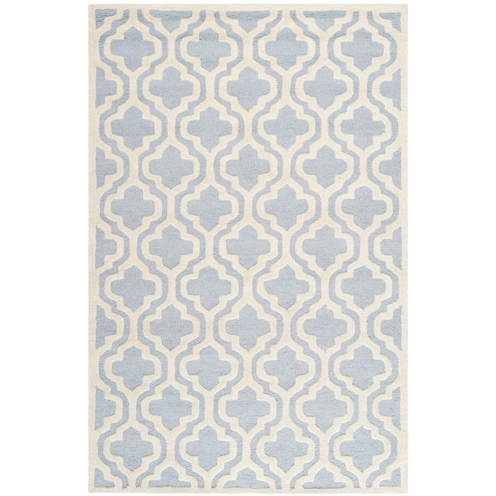 SAFAVIEH Cambridge CAM132A Light Blue / Ivory Rug Image 7