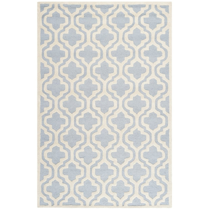 SAFAVIEH Cambridge CAM132A Light Blue / Ivory Rug Image 1