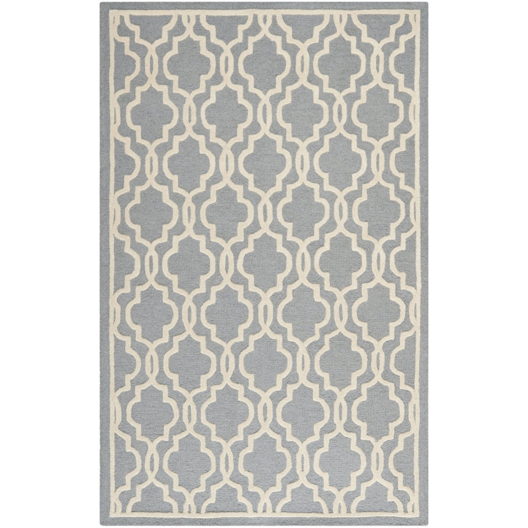 SAFAVIEH Cambridge CAM131D Handmade Silver /Ivory Rug Image 11