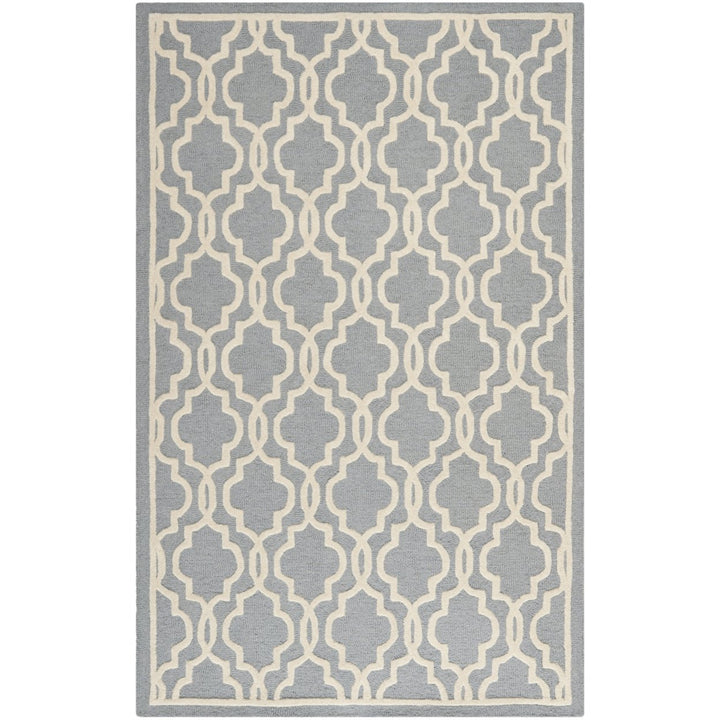 SAFAVIEH Cambridge CAM131D Handmade Silver /Ivory Rug Image 1