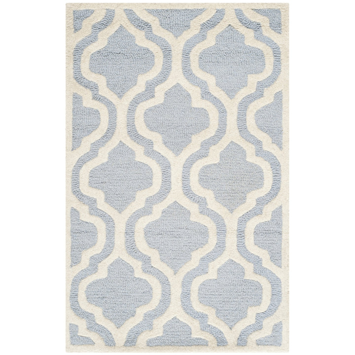 SAFAVIEH Cambridge CAM132A Light Blue / Ivory Rug Image 9