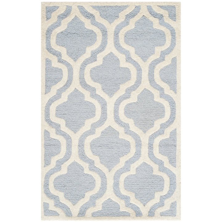 SAFAVIEH Cambridge CAM132A Light Blue / Ivory Rug Image 1