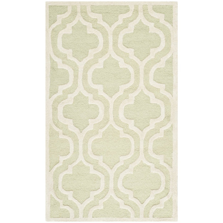 SAFAVIEH Cambridge CAM132B Light Green / Ivory Rug Image 8