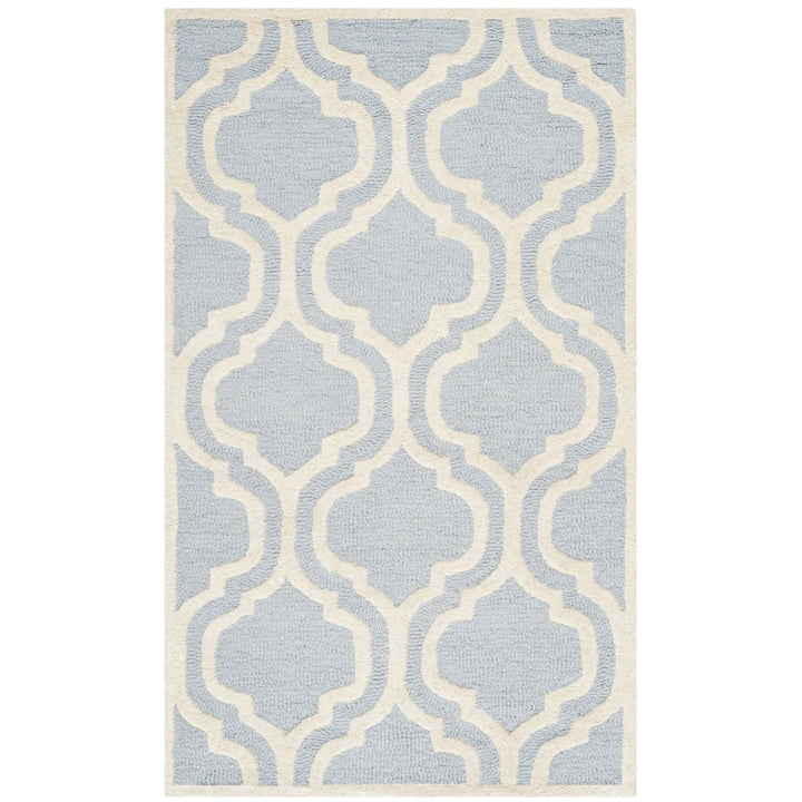 SAFAVIEH Cambridge CAM132A Light Blue / Ivory Rug Image 10