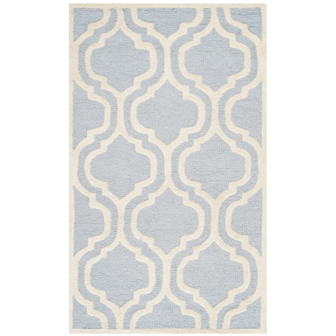 SAFAVIEH Cambridge CAM132A Light Blue / Ivory Rug Image 1