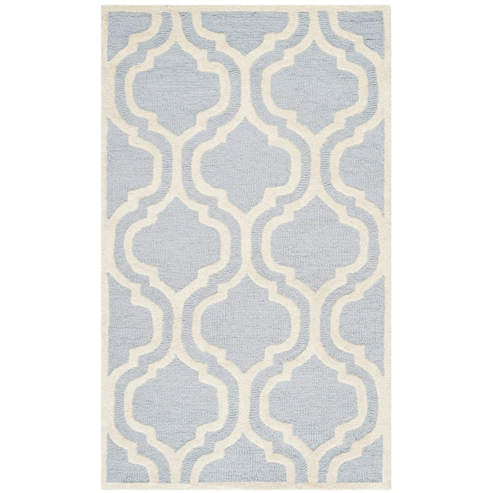 SAFAVIEH Cambridge CAM132A Light Blue / Ivory Rug Image 1