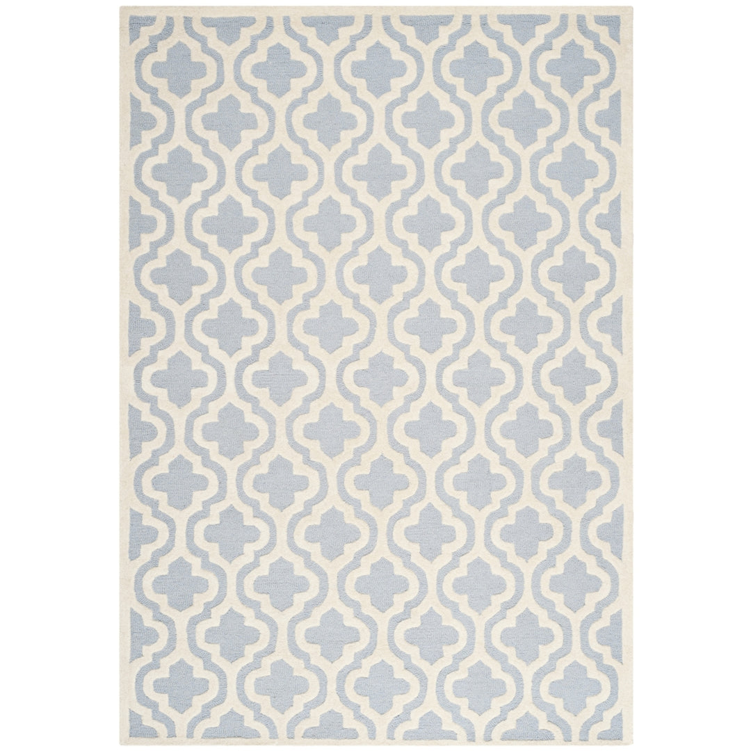 SAFAVIEH Cambridge CAM132A Light Blue / Ivory Rug Image 11