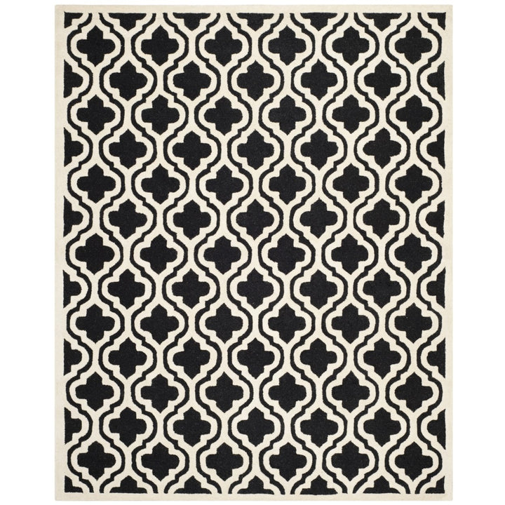 SAFAVIEH Cambridge CAM132E Handmade Black / Ivory Rug Image 1