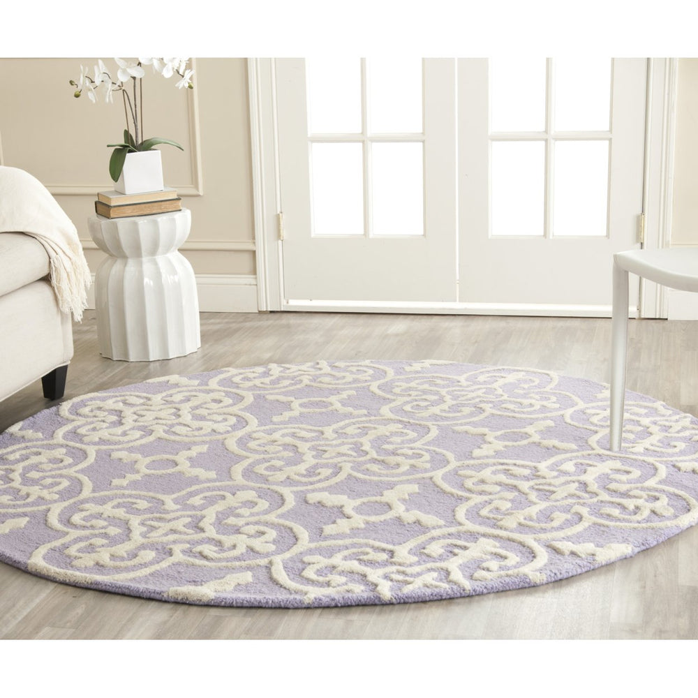 SAFAVIEH Cambridge CAM133C Lavender / Ivory Rug Image 2