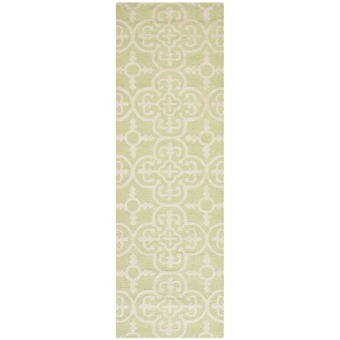 SAFAVIEH Cambridge CAM133B Light Green / Ivory Rug Image 5