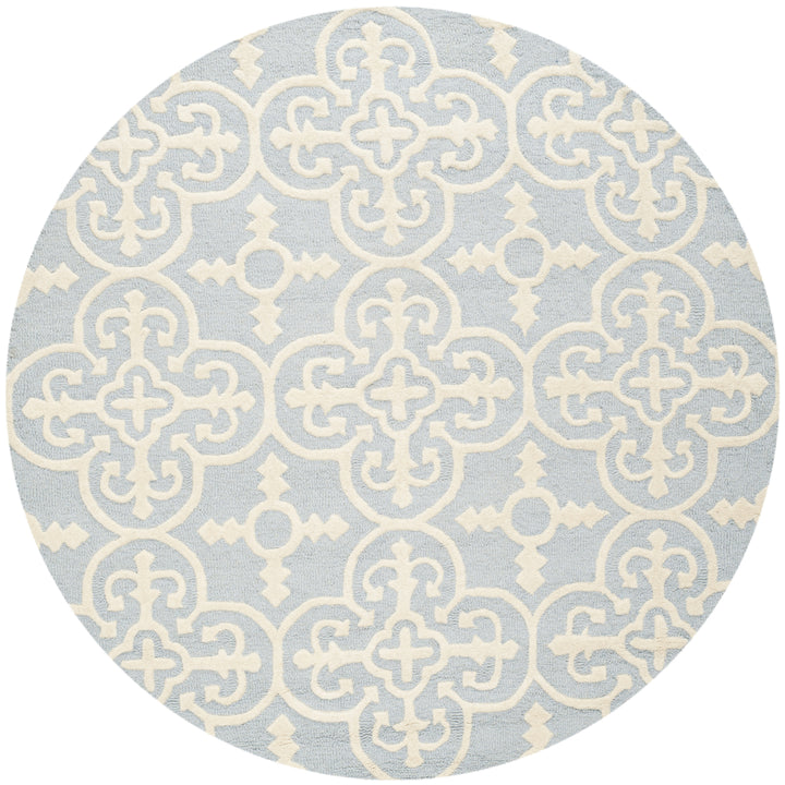 SAFAVIEH Cambridge CAM133A Light Blue / Ivory Rug Image 4