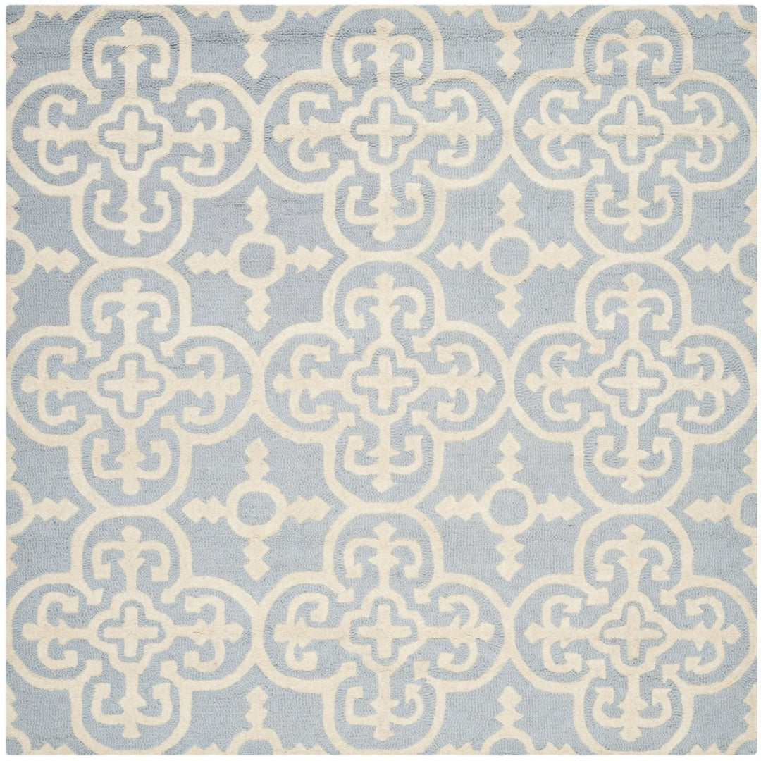 SAFAVIEH Cambridge CAM133A Light Blue / Ivory Rug Image 6