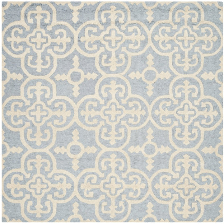 SAFAVIEH Cambridge CAM133A Light Blue / Ivory Rug Image 6