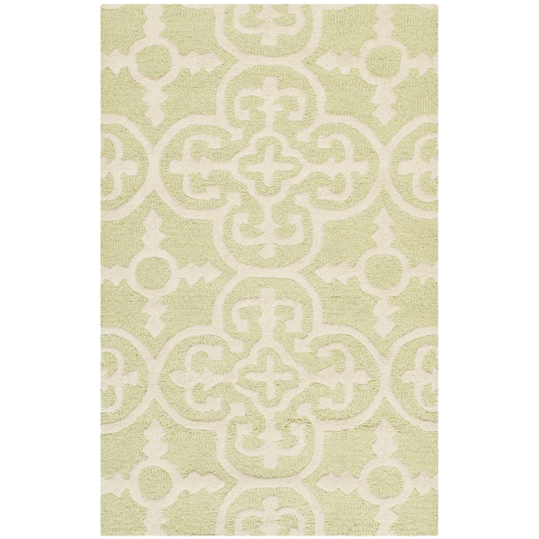 SAFAVIEH Cambridge CAM133B Light Green / Ivory Rug Image 9