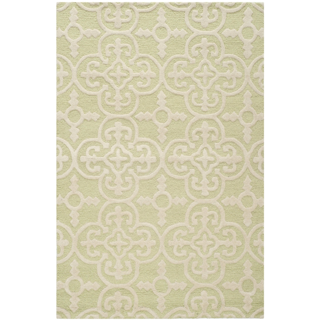 SAFAVIEH Cambridge CAM133B Light Green / Ivory Rug Image 10