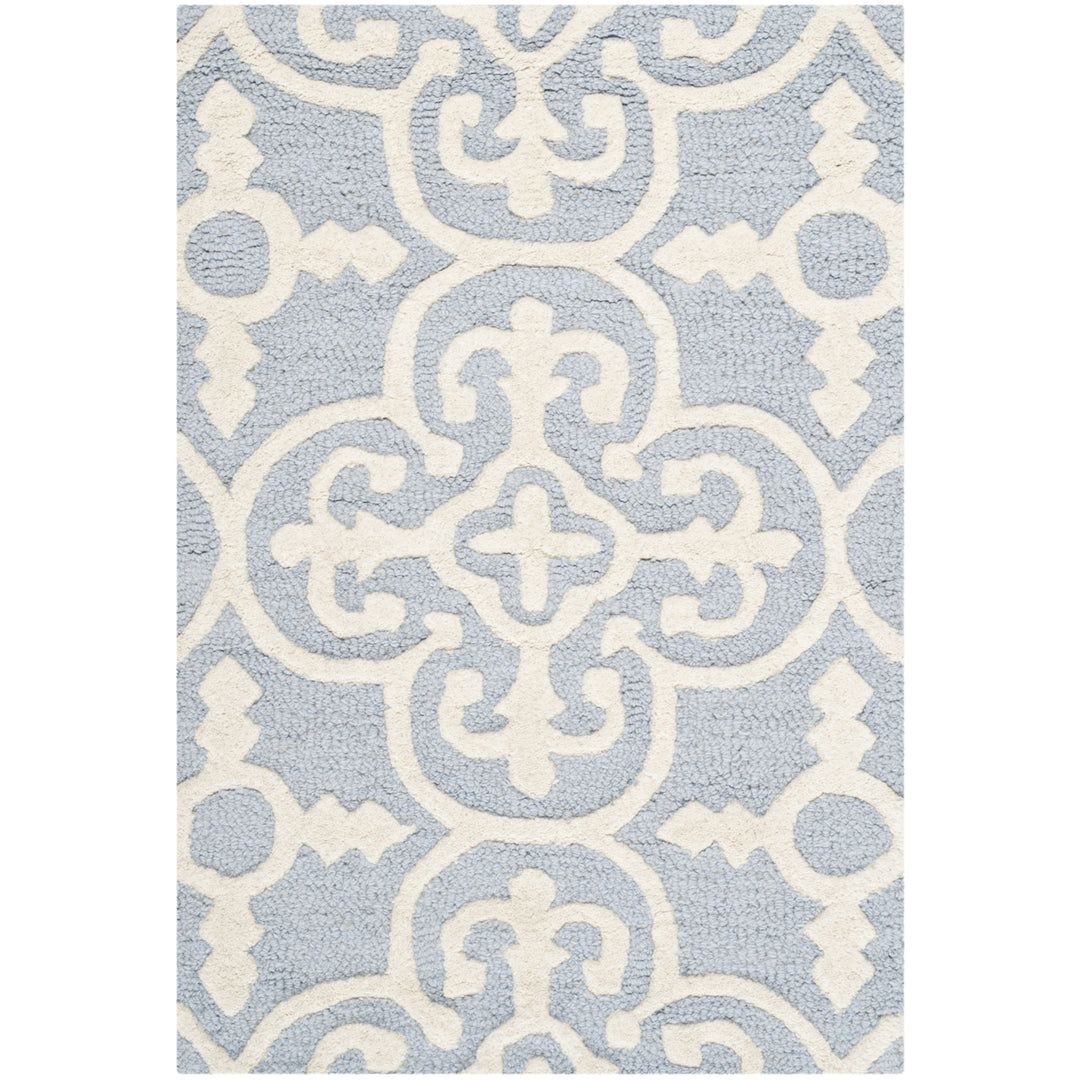 SAFAVIEH Cambridge CAM133A Light Blue / Ivory Rug Image 8