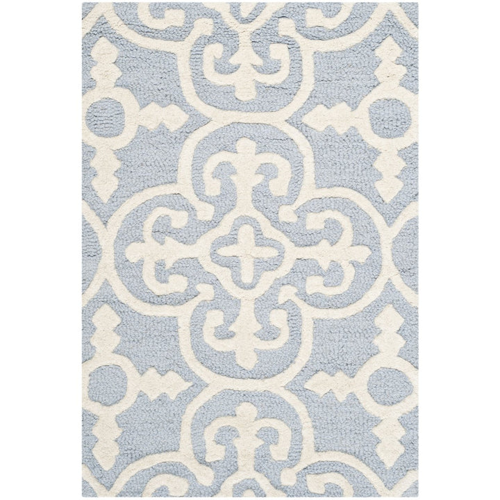 SAFAVIEH Cambridge CAM133A Light Blue / Ivory Rug Image 1