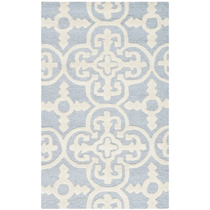 SAFAVIEH Cambridge CAM133A Light Blue / Ivory Rug Image 1