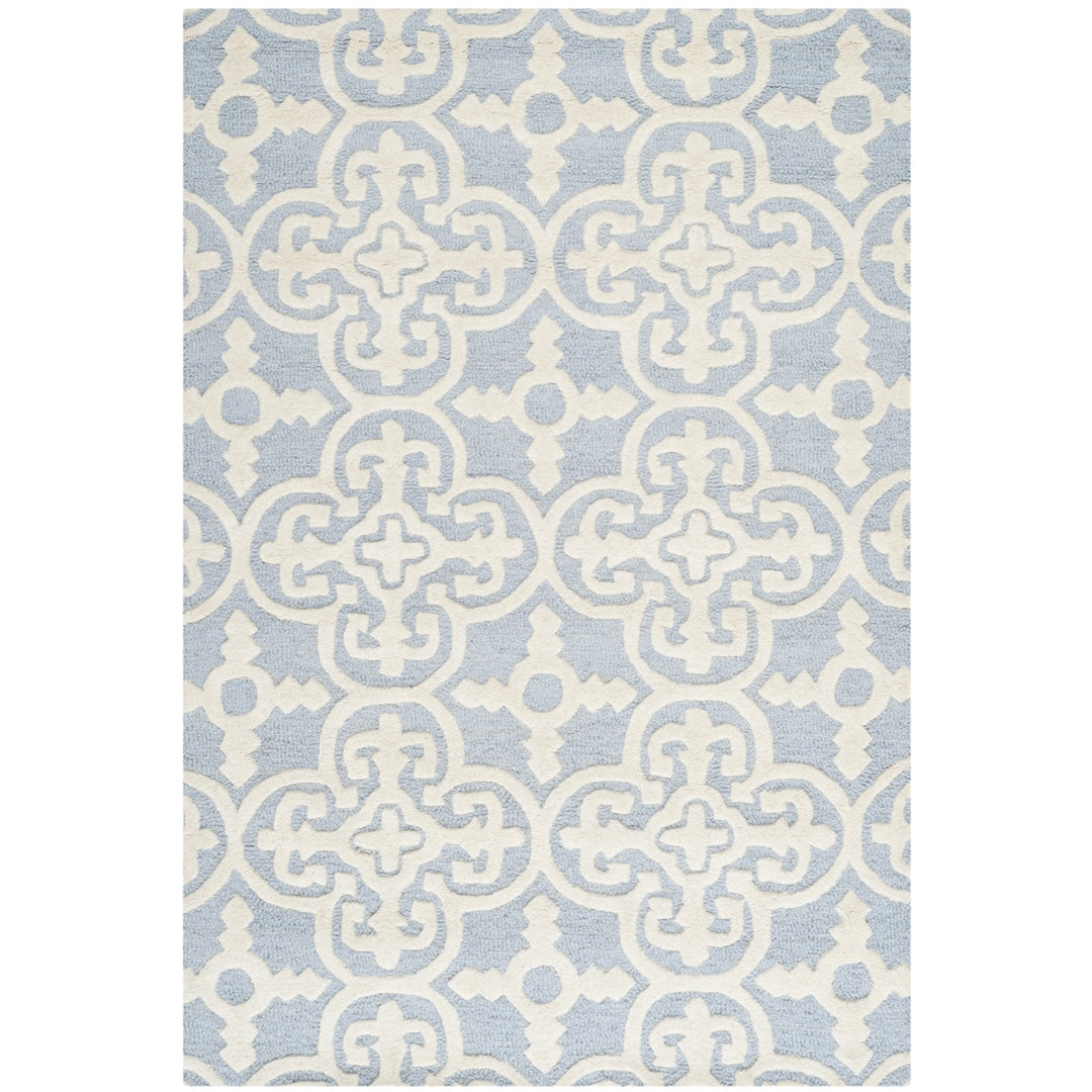 SAFAVIEH Cambridge CAM133A Light Blue / Ivory Rug Image 10