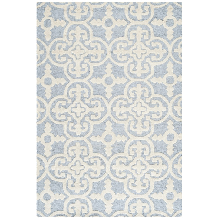 SAFAVIEH Cambridge CAM133A Light Blue / Ivory Rug Image 10