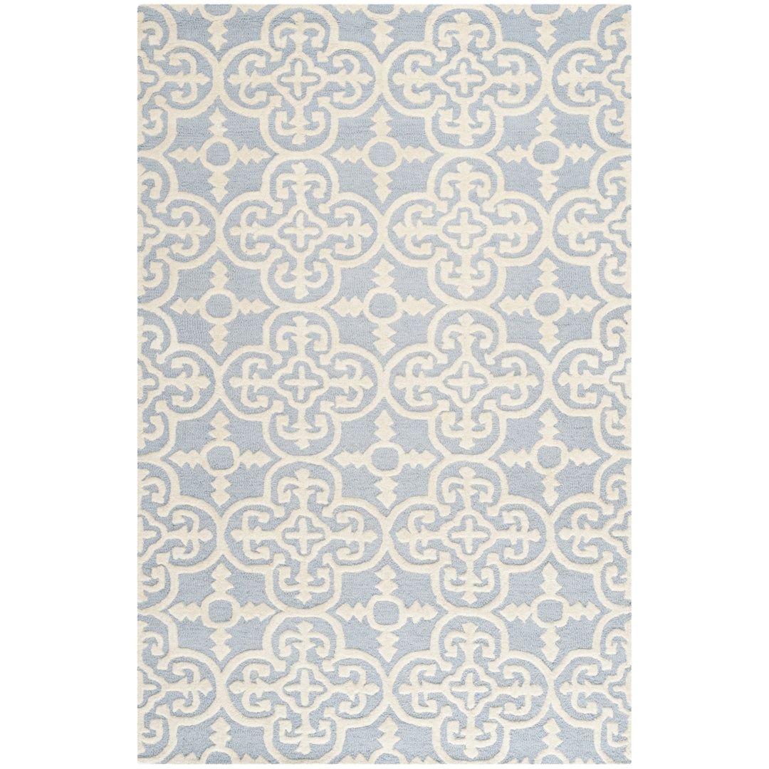 SAFAVIEH Cambridge CAM133A Light Blue / Ivory Rug Image 11