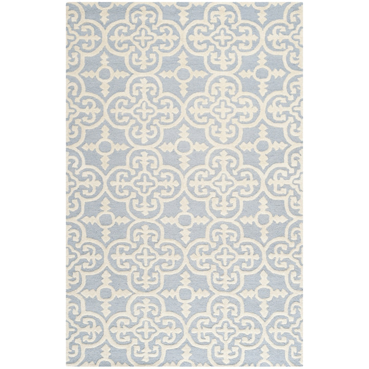 SAFAVIEH Cambridge CAM133A Light Blue / Ivory Rug Image 11