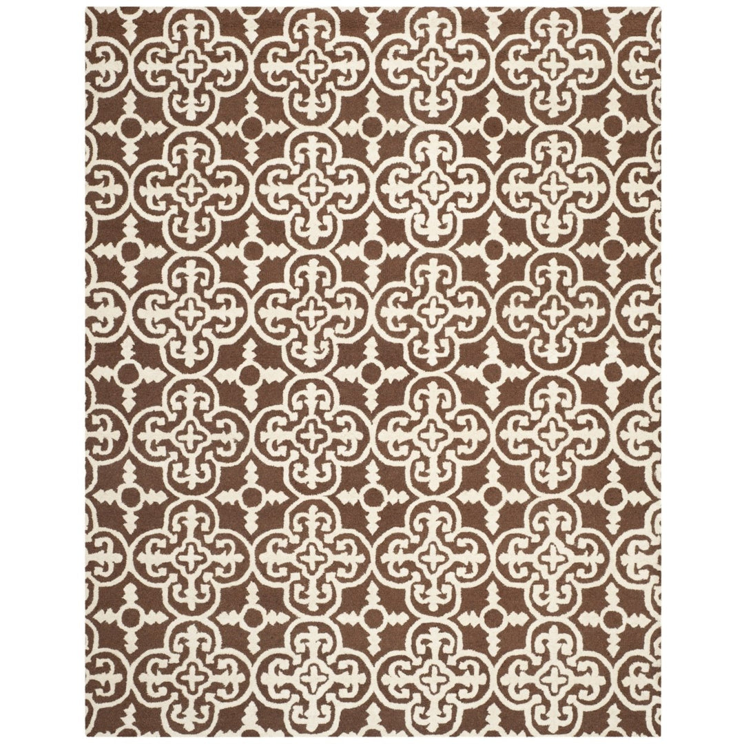 SAFAVIEH Cambridge CAM133H Dark Brown / Ivory Rug Image 1