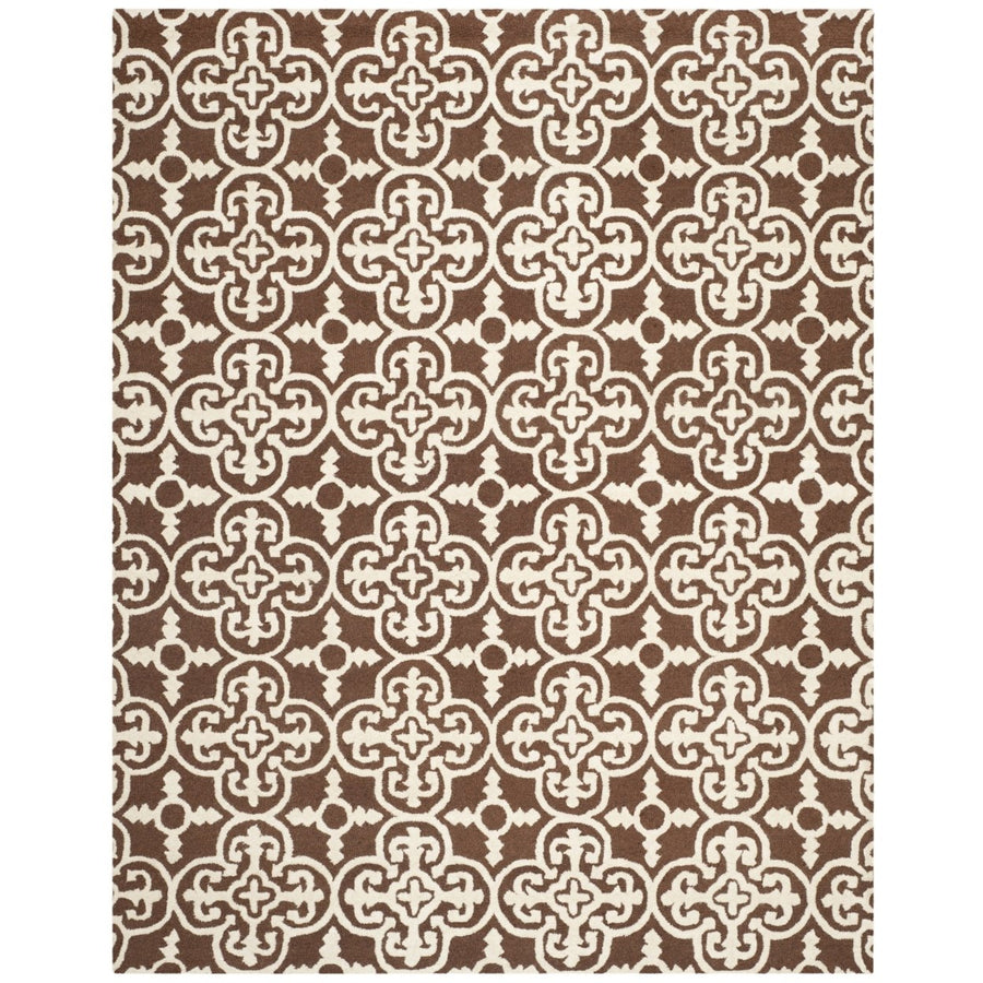 SAFAVIEH Cambridge CAM133H Dark Brown / Ivory Rug Image 1