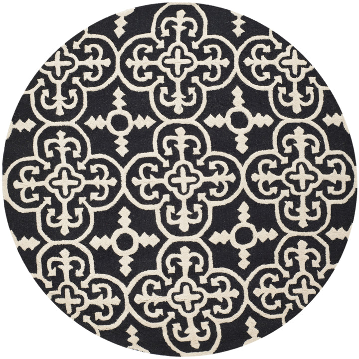 SAFAVIEH Cambridge CAM133E Handmade Black / Ivory Rug Image 1