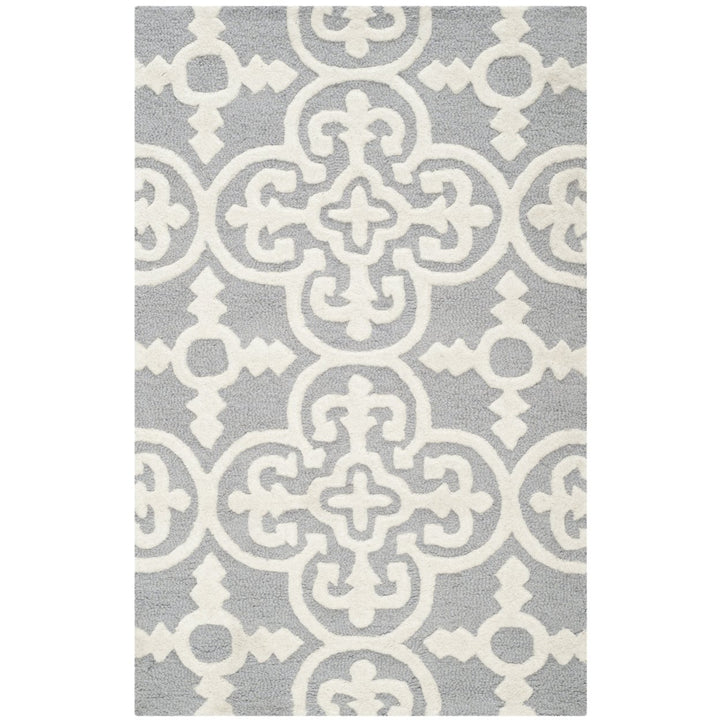 SAFAVIEH Cambridge CAM133D Handmade Silver /Ivory Rug Image 1