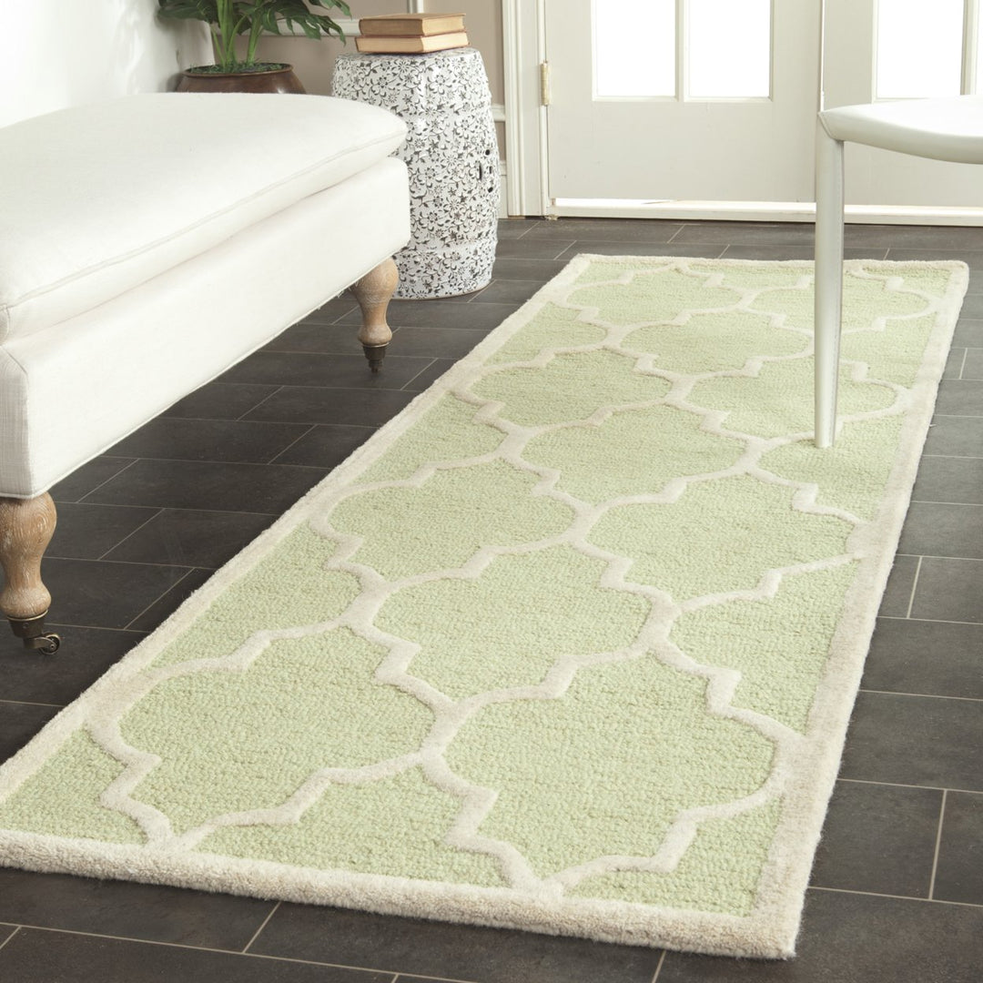 SAFAVIEH Cambridge CAM134B Light Green / Ivory Rug Image 3