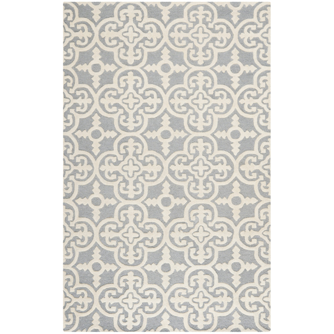 SAFAVIEH Cambridge CAM133D Handmade Silver /Ivory Rug Image 10