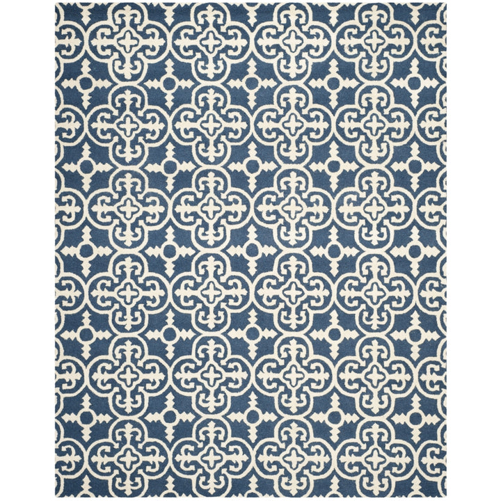 SAFAVIEH Cambridge CAM133G Handmade Navy / Ivory Rug Image 1