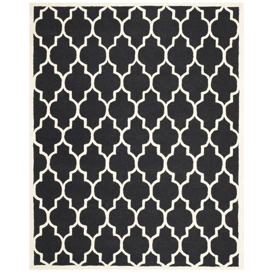 SAFAVIEH Cambridge CAM134E Handmade Black / Ivory Rug Image 1