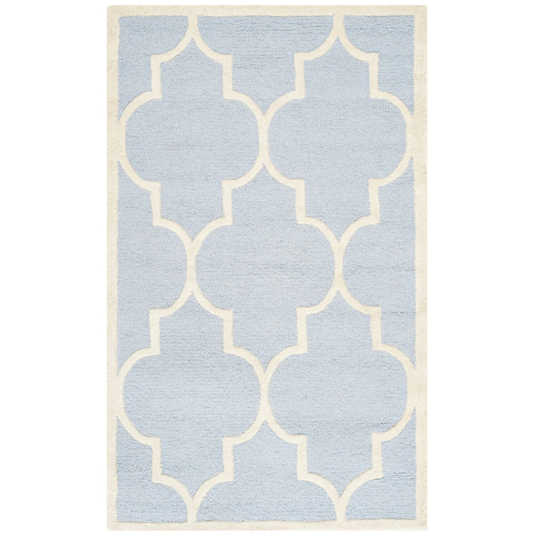 SAFAVIEH CAM134A Cambridge Light Blue / Ivory Image 5