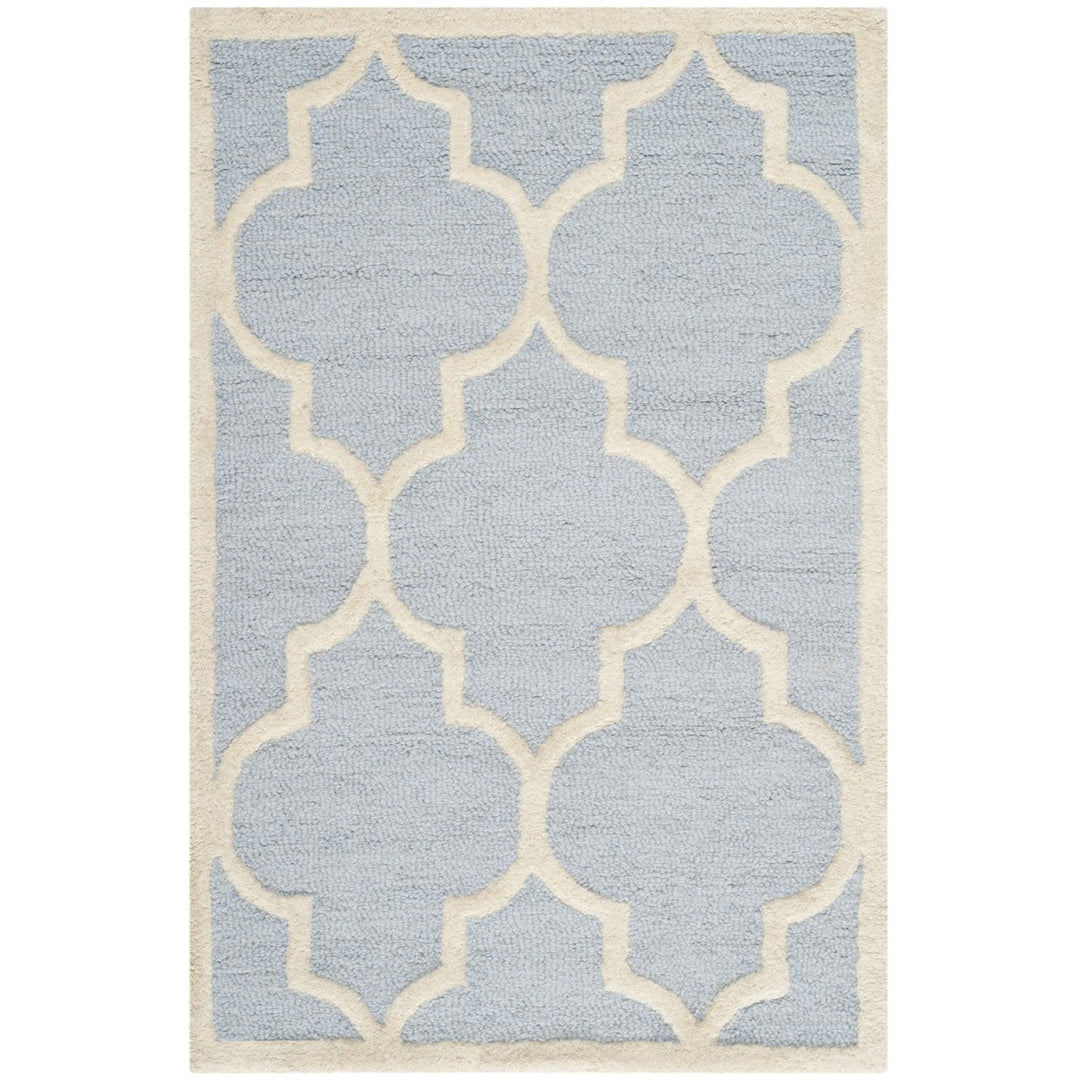 SAFAVIEH CAM134A Cambridge Light Blue / Ivory Image 1